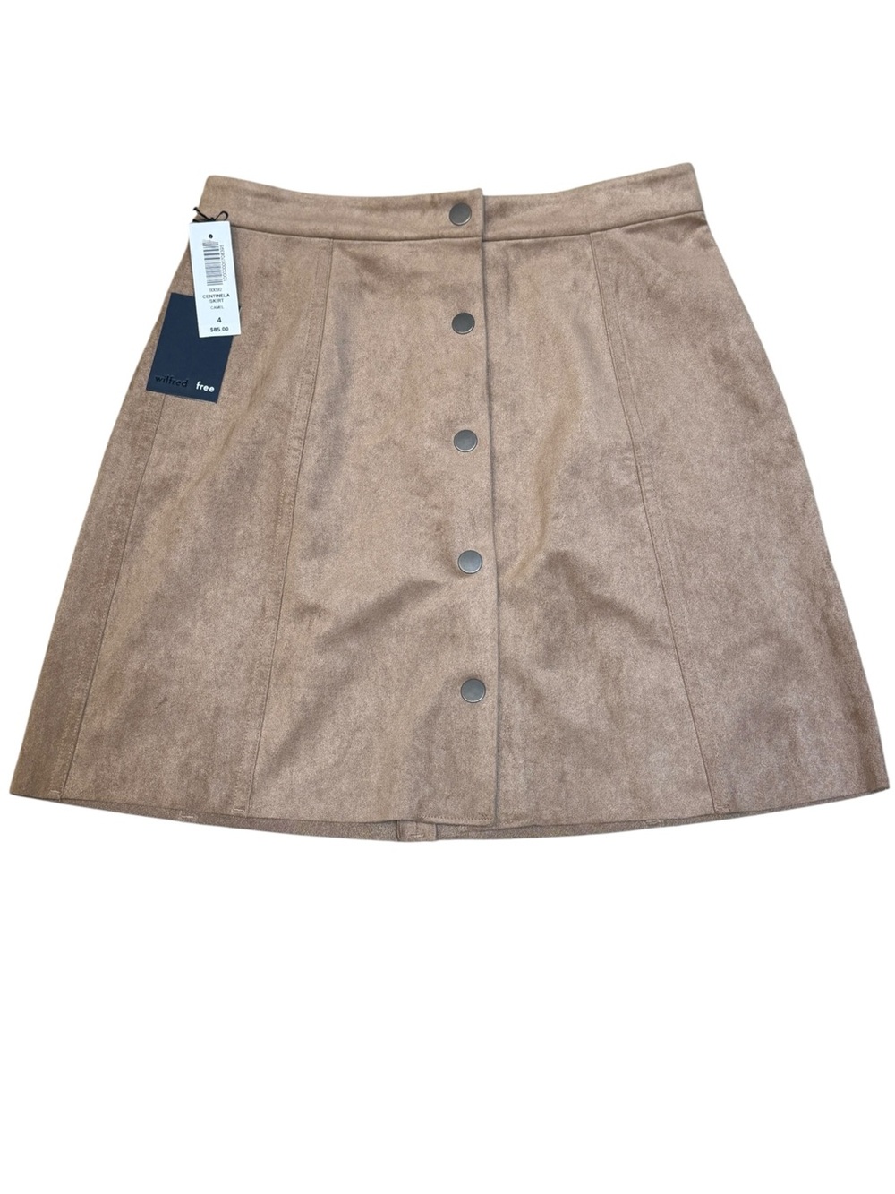 Wilfred Free Aritzia Centinela Faux Suede Mini Skirt 4 NWT 70s Western